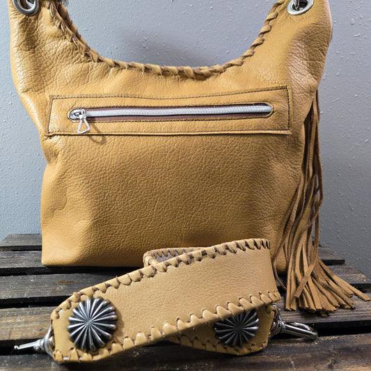 Uptown Cowgirl Brindle & Wheat Hair-On-Hide Bag