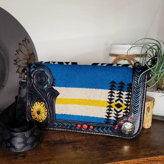 Southwest Clutch - j.huber leather designs