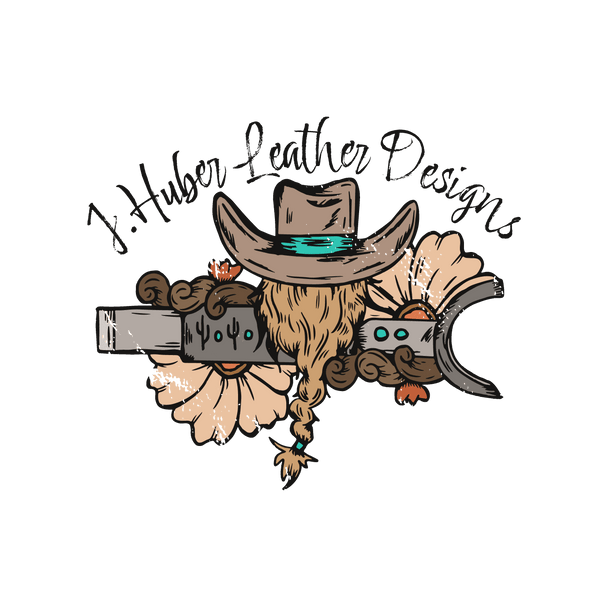 j.huber leather designs logo