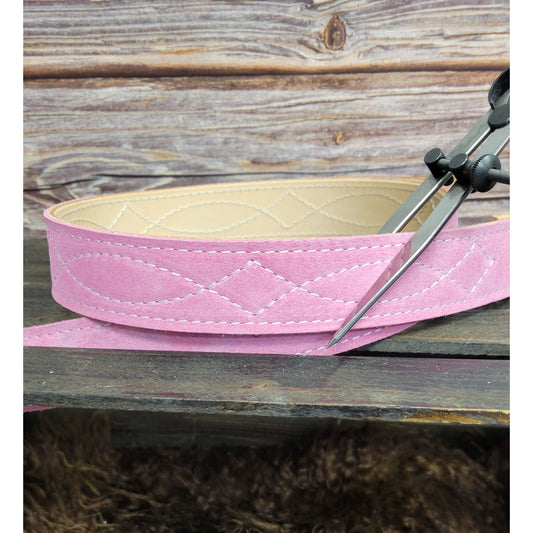 Suede stitched Belts