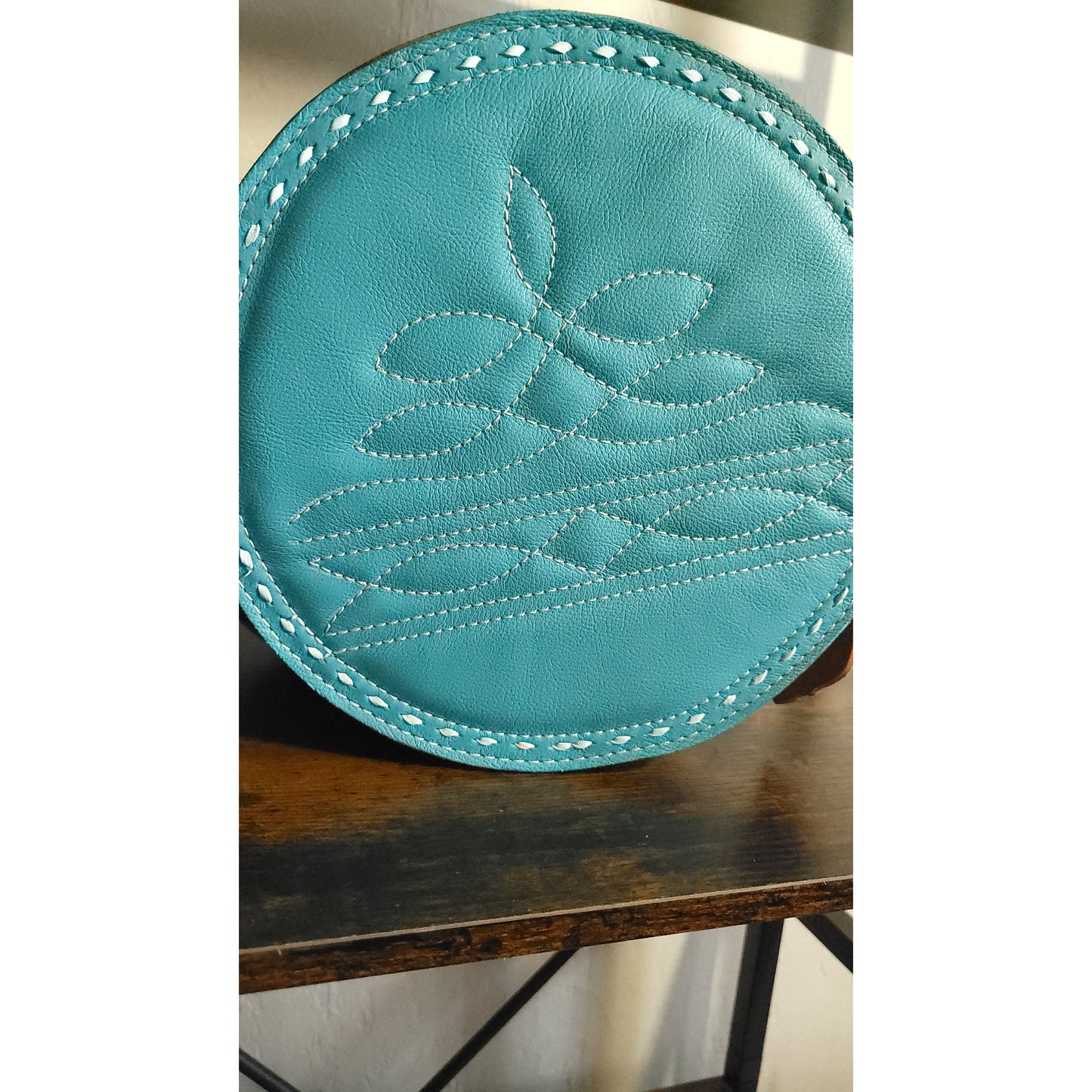 128J - 'Wild Blue'- Made to Order - j.huber leather designs