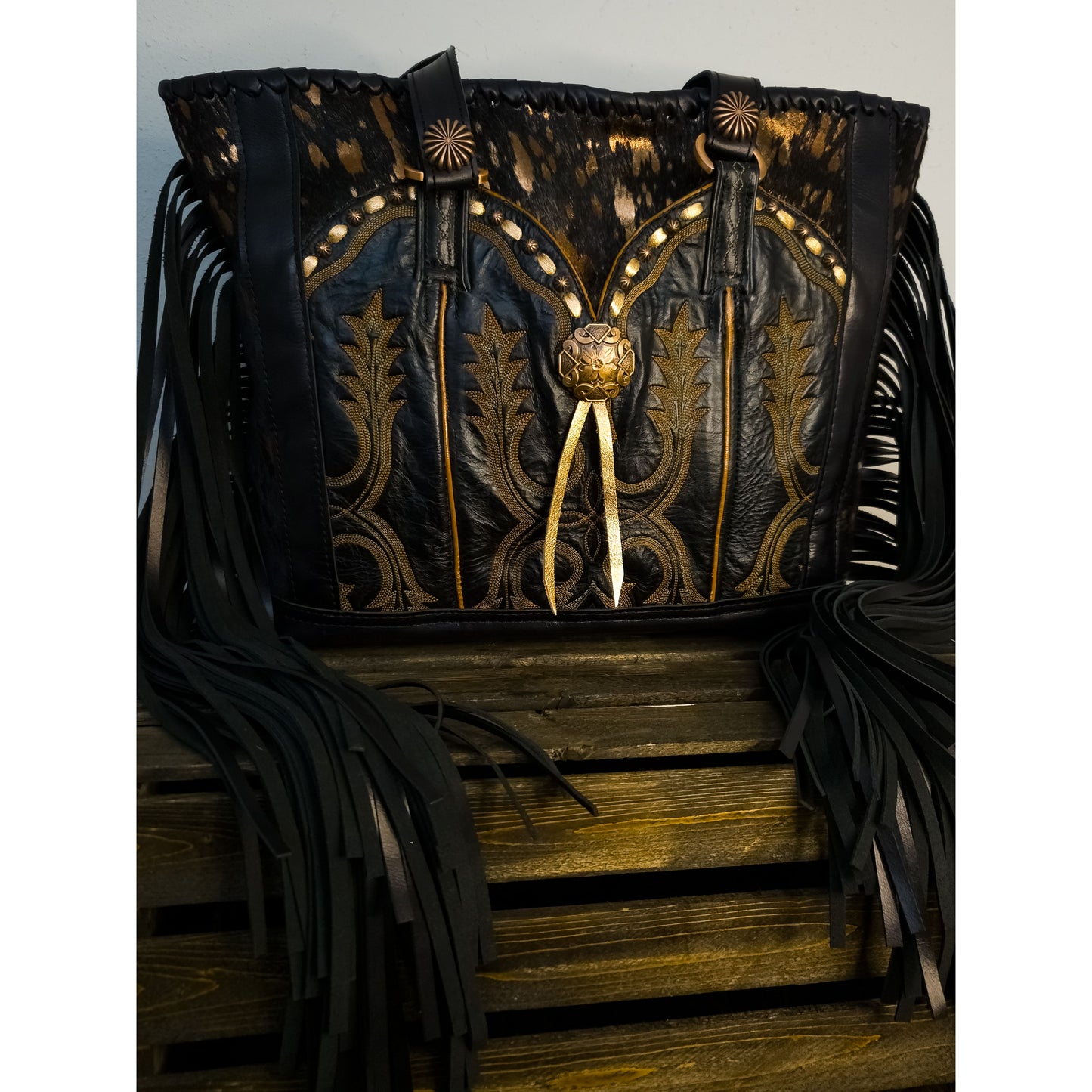 Vintage Tony Lama Boot Top Bag