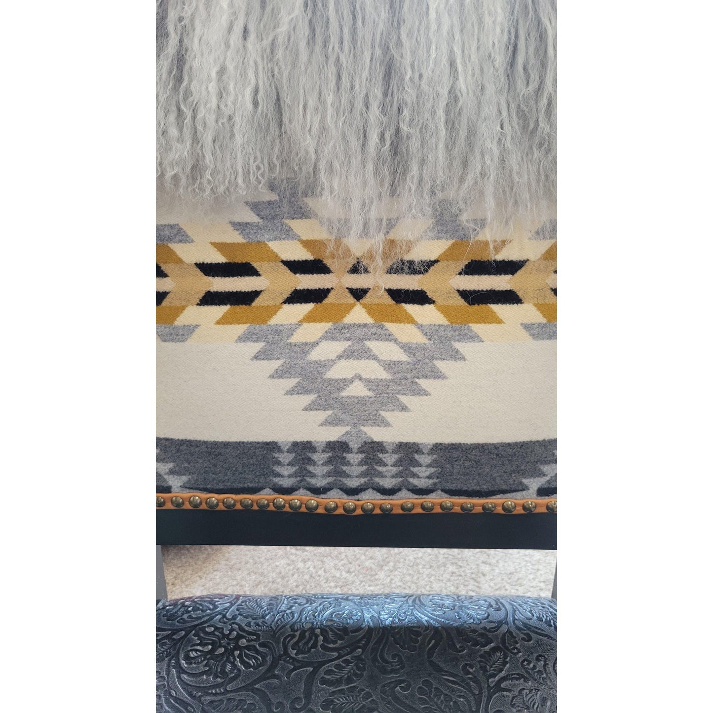 Western upholstered Chair - j.huber leather designs