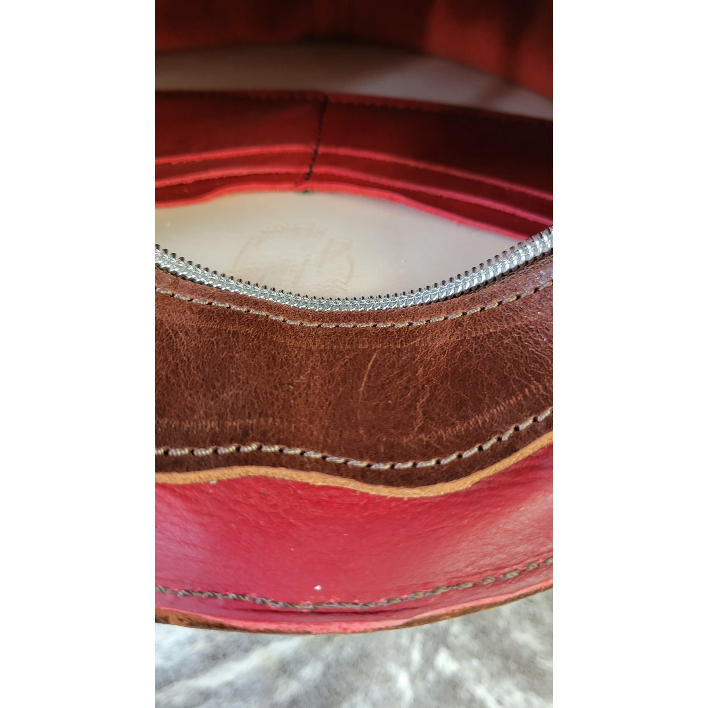 106J Feather Headdress Round Purse - j.huber leather designs