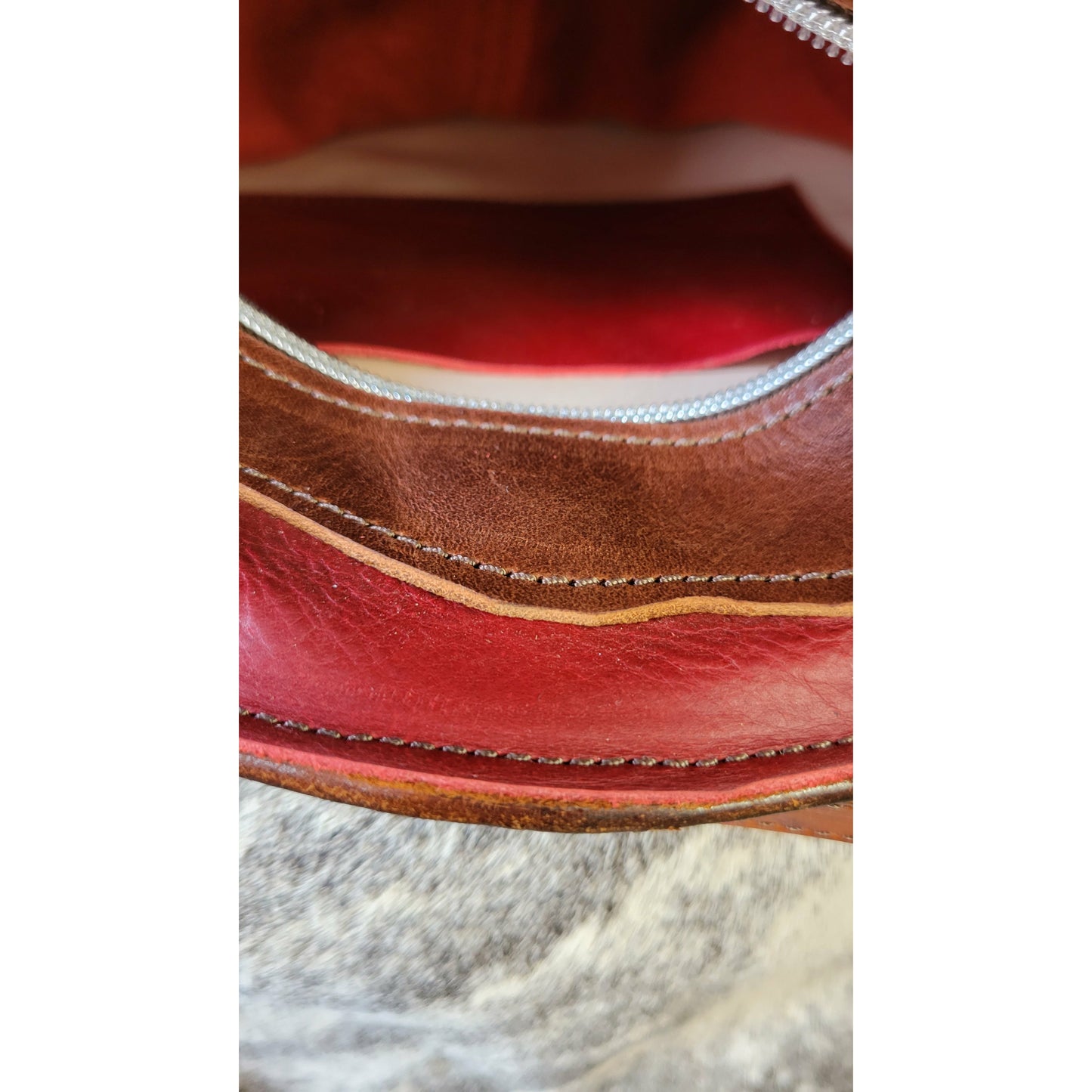 106J Feather Headdress Round Purse - j.huber leather designs