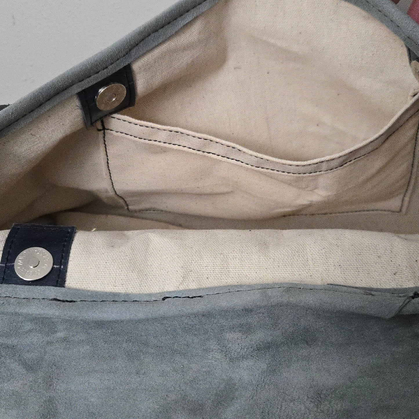 Boot Top Bag- Navy and Grey