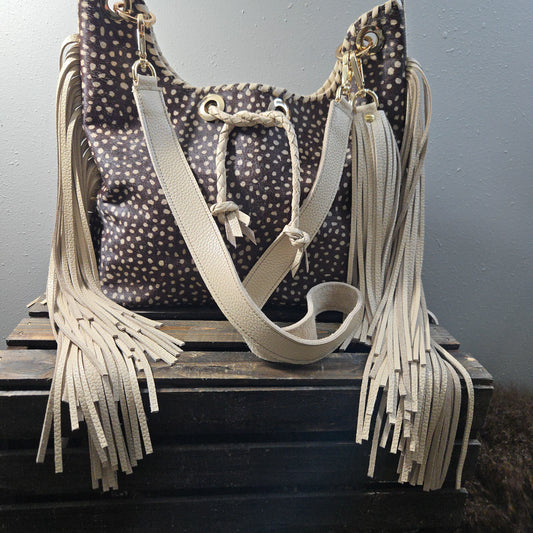 Uptown Cowgirl in Brown and Cream