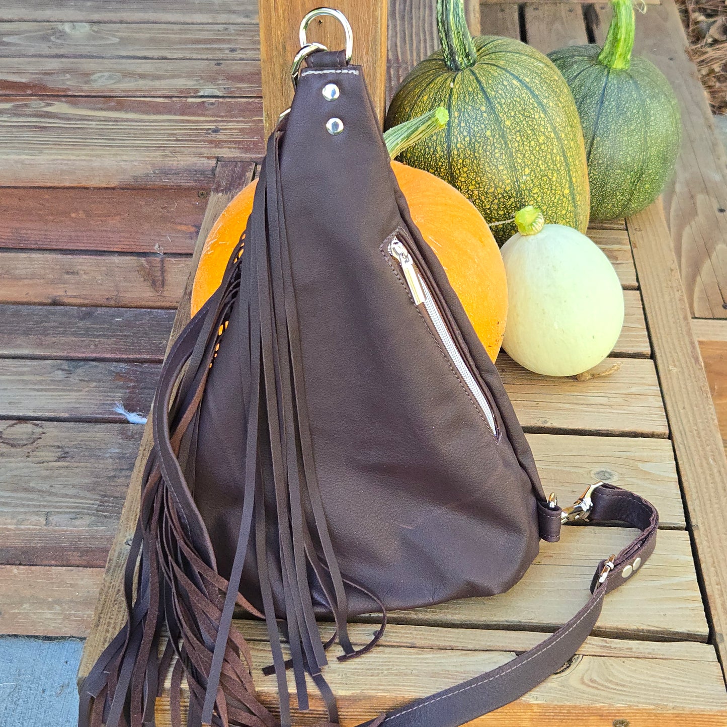Brown Leather Sling