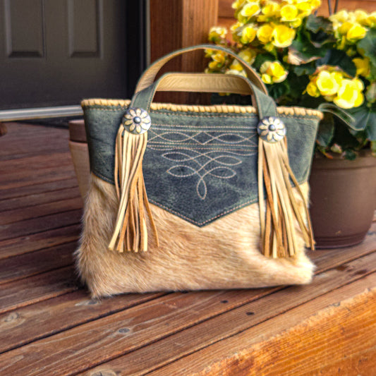 Green and Blonde HoH handbag