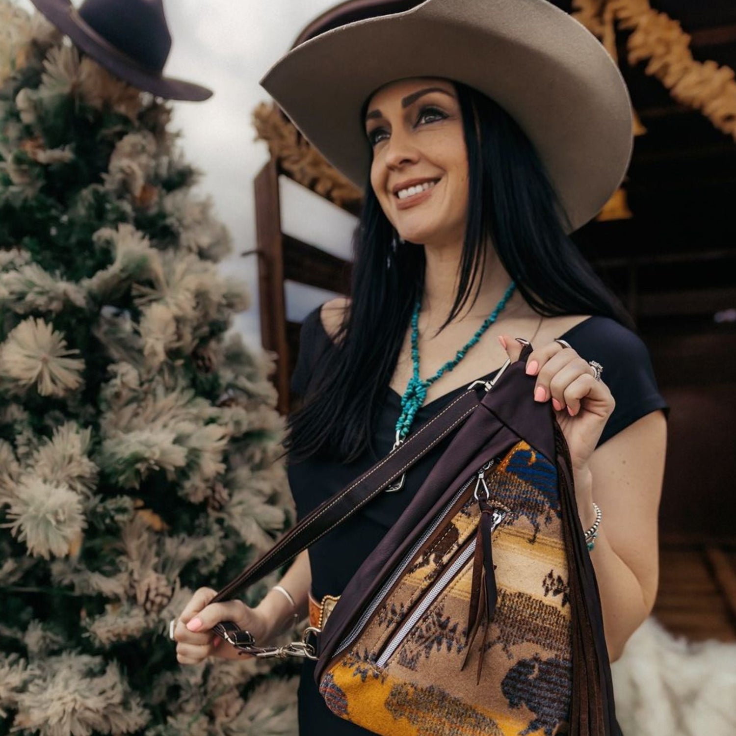 Model showing a bag from the everyday range