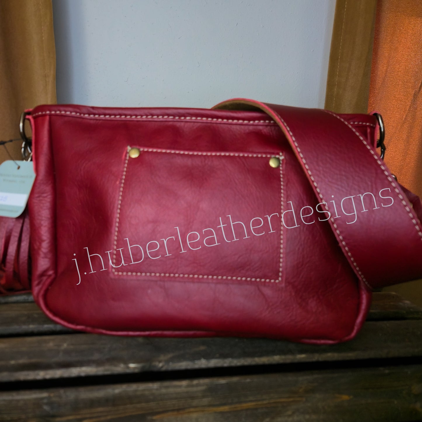 Red Leather & Southwest Pendleton Shoulder Bag