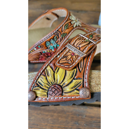Pre Order Item-Birk Boho Flowers - j.huber leather designs